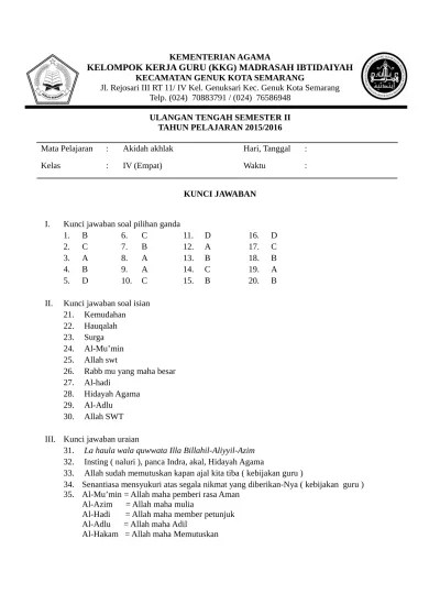 Penerbit permata press pengarang nanda jual buku pintar matematika sd kelas 4 dan kunci jawaban. Kunci Jawaban Matematika Kelas 4 Semester 1