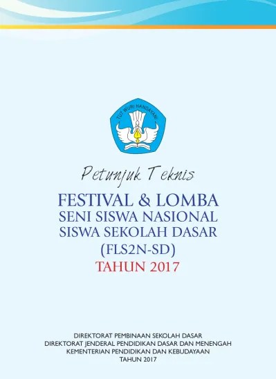 Juknis fls2n sma tingkat kabupaten tahun 2016 a. Top Pdf Festival Dan Lomba Seni Siswa