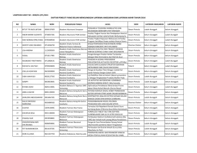Format laporan akhir pelaksanaan pembekalan peserta plpg tahun 2017. Format Laporan Akhir Pembekalan Plpg 2017 0