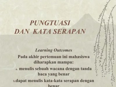 Latihan pemahaman soal aproksimasi kesalahan . Pungtuasi Dan Kata Serapan