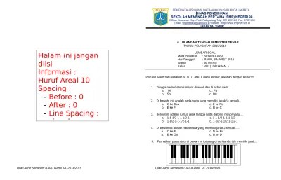 Sikap sempurna yang menjadi patokan untuk mengawali dan mengakhiri suatu gerakan disebut…. Top Pdf Soal Uas Semester 2 Seni Budaya 123dok Com