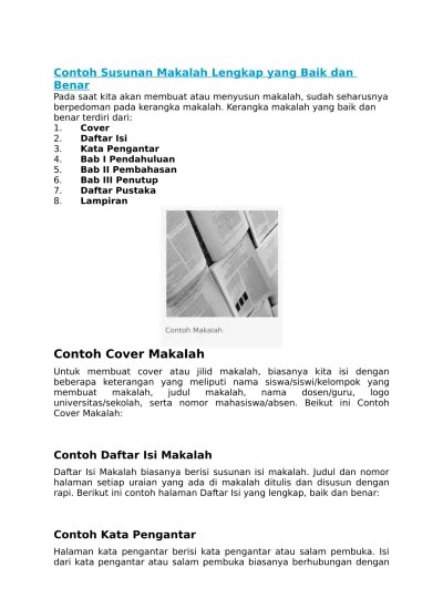 Bab iv hasil dan pembahasan. Contoh Susunan Makalah Lengkap Yang Baik