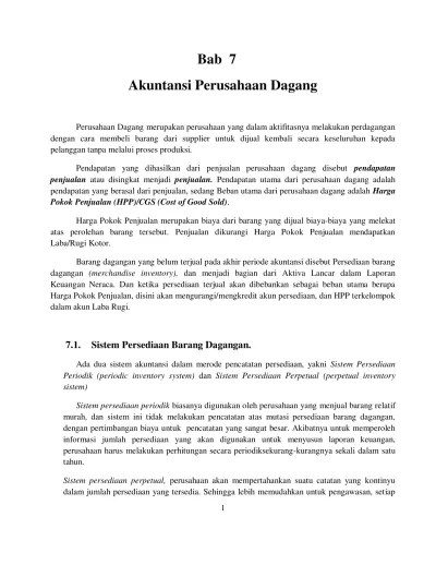 Soal Soal Akuntansi Perusahaan Dagang Pdf Secara umum perusahaan dagang merupakan perusahaan yang aktivitas utamanya membeli menyimpan dan menjual kembali barang dagang tanpa memberikan nilai tambah terhadapnya.