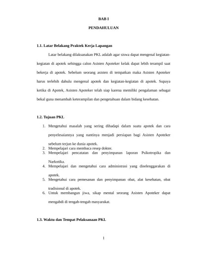 Bandung, maret 2017 penulis delvi lestari 4 daftar isi halaman halaman judul. Laporan Hasil Praktek Kerja Lapangan Di