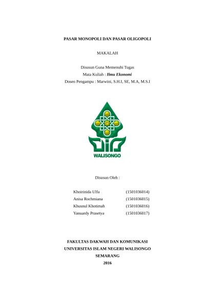 Pasar monopolistik kuwat riyanto stim budi bakti bekasi | powerpoint ppt presentation | free to view 2 Pasar Oligopoli Pasar Monopoli