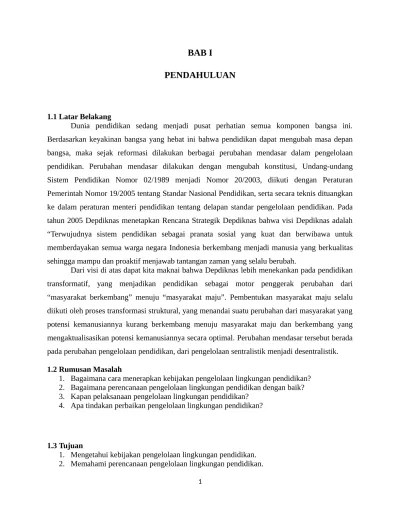 Makalah manajemen strategik kelemahan dan kekuatan perusahaan (contoh kasus pt. Top Pdf Makalah Manajemen Strategi Dalam Pendidikan 123dok Com
