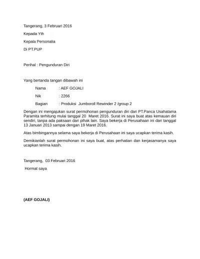 Menanggapi hal diatas melalui kesempatan ini kami bagikan contoh surat pengunduran diri dari jabatan kepala sekolah terbaru ms word yang bisa anda download . 5 Contoh Surat Pengunduran Diri Dari Jabatan Kepala Sekolah Terbaru Ms Word