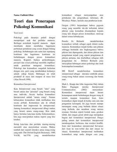 Kecenderungan untuk ikut dalam percakapan yang kontroversial untuk mendukung sudut pandang dan menolak keyakinan yang berbeda teori kecemasan komunikasi dan sosial teori pertentangan model faktor sifat sifat, watak dan biologi dikembangkan oleh james … Teori Dan Penerapan Psikologi Komunikasi