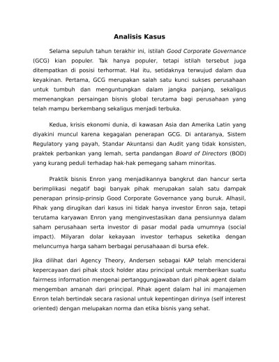 Simak apa saja persiapan interview kerja yang perlu dilakukan untuk peroleh. Analisis Kasus Pelanggaran Etika Bisnis 2