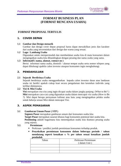 Marwati djoened, perdagangan adalah kegiatan ekonomi yang mengaitkan antara para produsen dan . Top Pdf Makalah Rencana Usaha Atau Business Plan 123dok Com