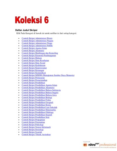 This is why you remain in the best website to see the incredible books to have. 182221872 Kumpulan Skripsi Lengkap Pdf