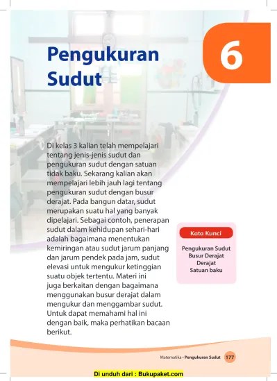 Pengukuran Sudut Busur Derajat Derajat Satuan baku