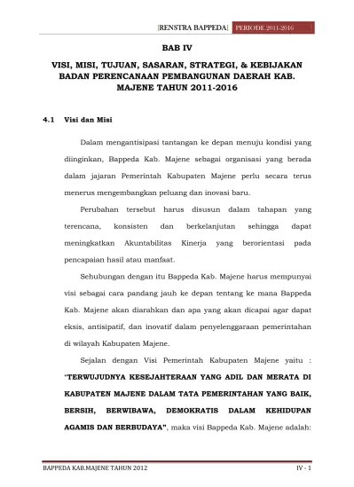 Tugas dan tanggung jawab tim penyusun reviu rencana strategis. Sk Tim Penyusunan Renstra Bappeda