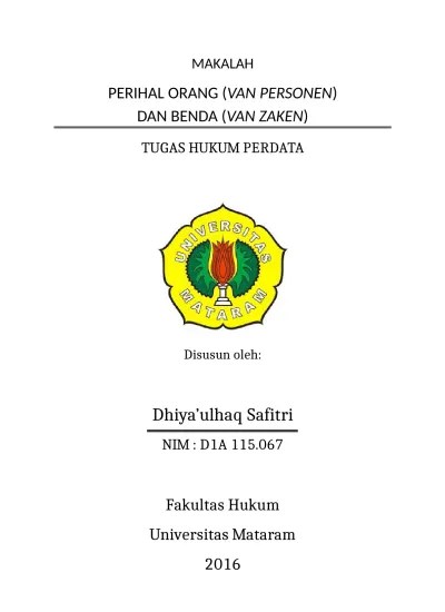 Judul Skripsi Hukum Perdata Ui Contoh Surat 
