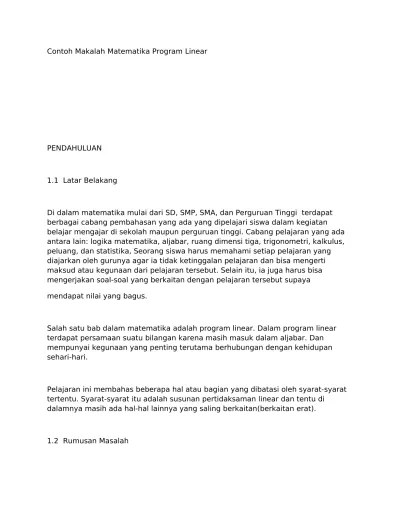 Makalah Matematika Pdf 