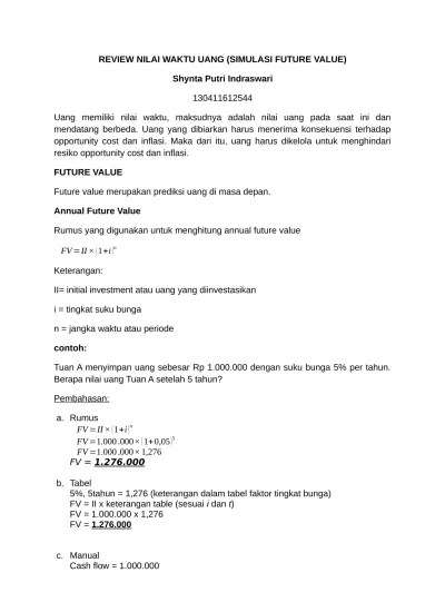 Syarat Fungsi dan Nilai Uang