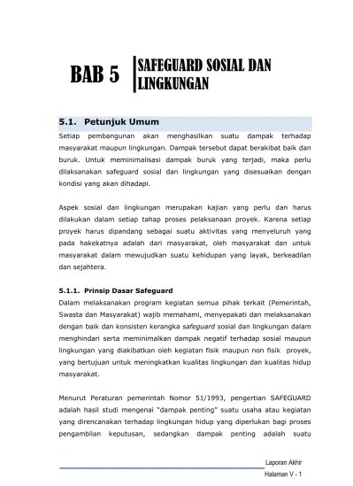 Maaf kalau salah 29 votes thanks 78 Safeguard Sosial Dan Lingkungan