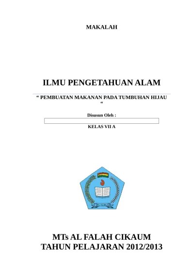 Makalah Biologi Dunia Tumbuhan 