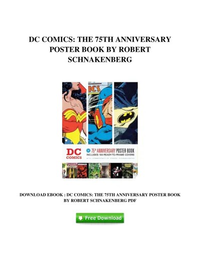 The cuckoos calling robert galbraith. Dc Comics The 75th Anniversary Poster Book By Robert Schnakenberg
