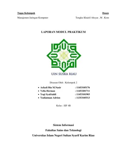 Pada praktikum sistem informasi manajemen kali ini, kita akan mencoba. Tugas Kelompok Laporan Modul Praktikum S