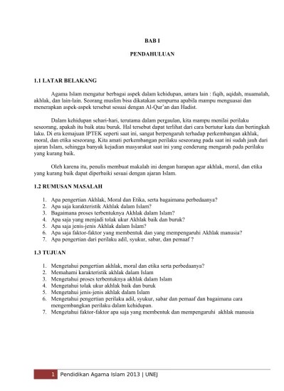 Memberikan teladan dan contoh yang baik, dengan mengedepankan moralitas, toleransi, dan kerukunan antar umat beragama. Pengertian Akhlak Moral Dan Etika
