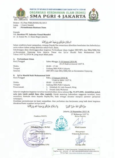 Dalam artikel ini kami akan membahas apa itu proposal acara maulid nabi muhammad saw, mengapa perlu dibuat, apa . Top Pdf Proposal Kegiatan Maulid Nabi Di Sekolah 123dok Com