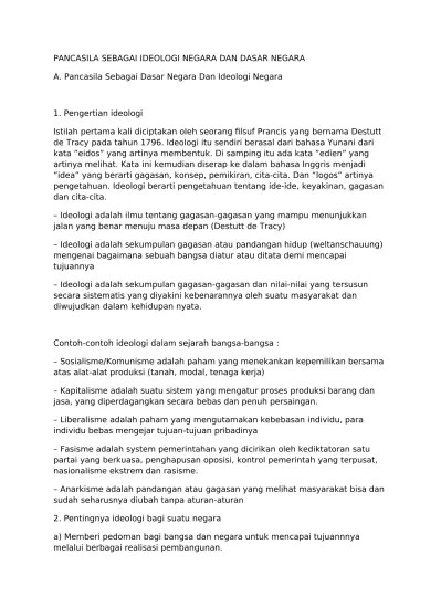 PANCASILA SEBAGAI IDEOLOGI NEGARA DAN DA (1)