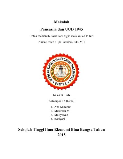 Makalah pendidikan kewarganegaraan hubungan pendidikan kewarganegaraan dengan ilmu ekonomi oleh: Makalah Pancasila Dan Uud 1945