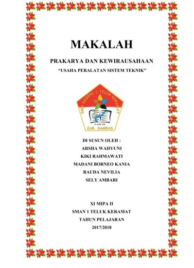 Mampu membeli, misalnya sewa rumah atau tempat usaha (ruko). Makalah Prakarya Usaha Peralatan Sistem