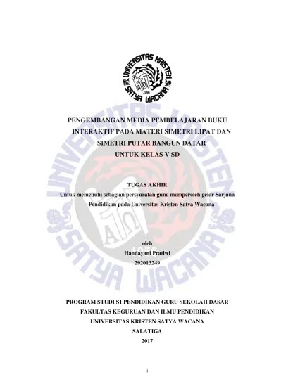 Normalitas sebaran data menjadi sebuah asumsi yang menjadi syarat untuk menentukan jenis statistik apa yang dipakai dalam penganalisaan selanjutnya. 5 Simetri Dan Kesebangunan