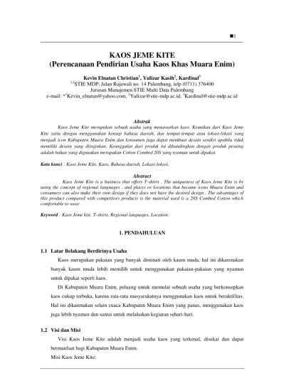 Contoh makalah bisnis plan butik pakaian. Proposal Usaha Bussiness Plan Kaos Khas