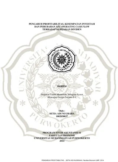 Untungnya sekarang ada program akuntansi excel siap pakai untuk memudahkan anda dalam membuat arus kas atau cash flow. Top Pdf Net Operating Cash Flow 123dok Com