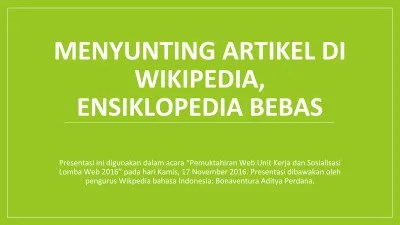 Dari Wikipedia bahasa Indonesia, ensiklopedia bebas