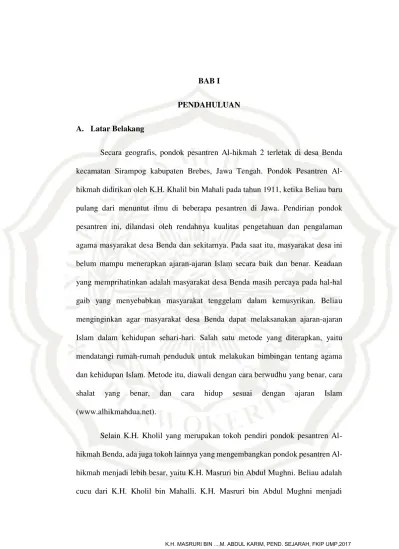 Top PDF Masruri bin Abdul Mughni - 123dok.com