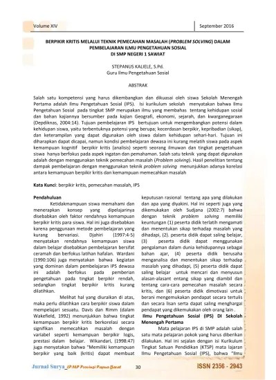 Oleh karena itu, proposisi (pernyataan) dan generalisasi. Volume Xiv September 2016