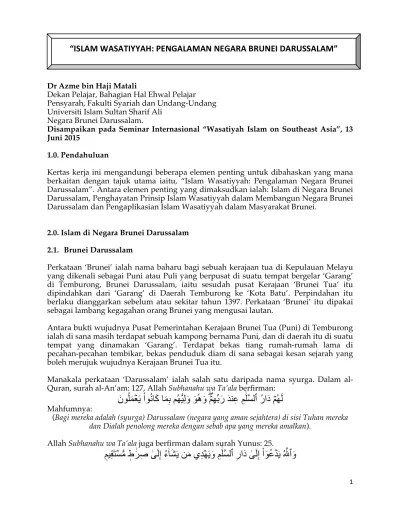 Peta negara brunei darussalam yang dimaksud meliputi peta dari satelit, peta jalan, dan peta distrik. Islam Wasatiyah Pengalaman Negara Brunei Darussalam Idr Uin Antasari Banjarmasin