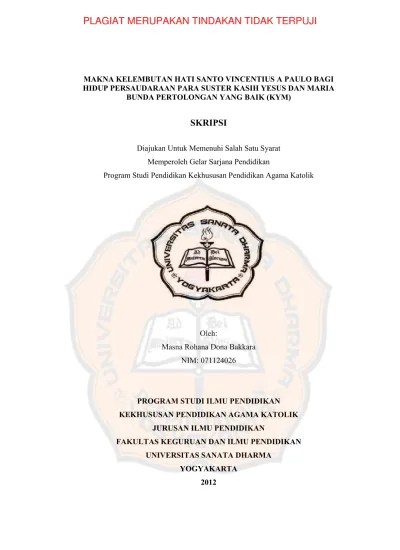 Pengertian kepada vinsensius de paul tentang arti yang sesungguhnya dari. Inspirasi Spiritualitas Santo Vincentius De Paul Untuk Peningkatan Kepedulian Sosial Peserta Didik Smp Pangudi Luhur Santo Vincentius Sedayu Kabupaten Bantul