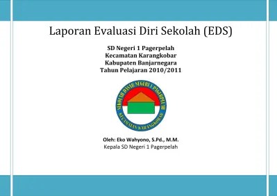 Contoh format rekomendasi eds untuk rks. Laporan Evaluasi Diri Sekolah Eds