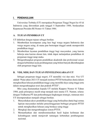 Ristekdikti · dikti · kemdikbud · kemkominfo · aaou · icde · oec . A Tujuan Pendirian Ut