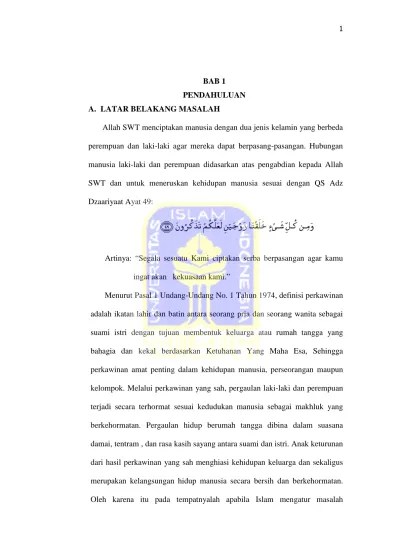 Allah SWT menciptakan manusia dengan dua jenis kelamin yang berbeda.  perempuan dan laki-laki agar mereka dapat berpasang-pasangan.