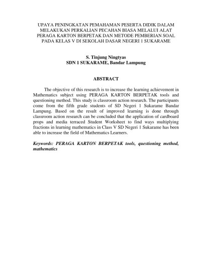 Lalu siswa diarahkan untuk menghitung panjang dan lebar nya dengan cara menghitung satuan petak pada kertas berpetak tersebut. Peraga Karton Berpetak