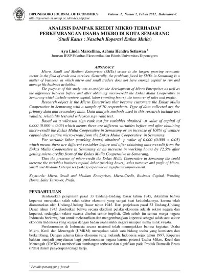 Blockchain, dan teknologi finansial di indonesia. Top Pdf Analisis Komparasi Lembaga Keuangan Mikro Lkm Dalam Penyaluran Kredit Mikro Menurut Preferensi Usaha Mikro Di Kota Semarang 123dok Com