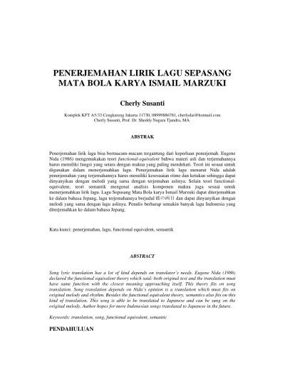 Perpisahan di kota jatinegara, kota penuh kenangan antara aku dan kau. Lirik Lagu Ismail Marzuki Sebagai Inspirasi Penciptaan Lukisan Pop Art