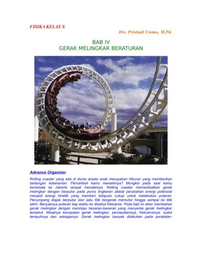 Sehingga benda tersebut mengalami gerak melingkar berubah beraturan (gmbb) diperlambat. Bab Iv Gerak Melingkar Beraturan