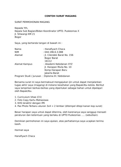 Pemeriksaan kesehatan calon santri baru smpit bisa. Surat Permohonan Perbaikan