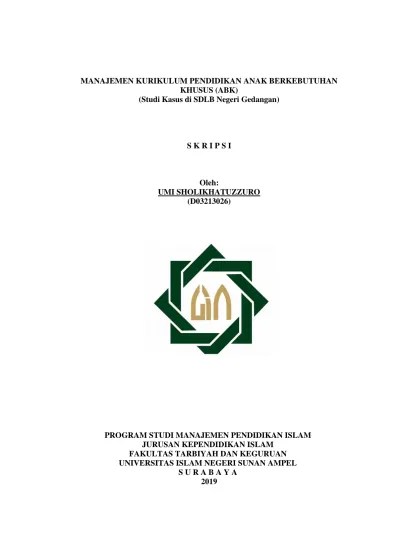 Kurikulum pendidikan khusus adalah kurikulum bagi peserta didik. Top Pdf Manajemen Kurikulum Pendidikan Anak Berkebutuhan Khusus Abk Studi Kasus Di Sdlb Negeri Gedangan 123dok Com