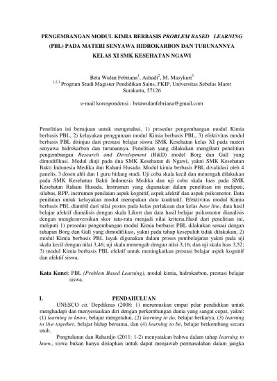 Rpp daring kimia kelas 11/xi semester 1 dan semester 2 kurikulum 2013 edisi. Top Pdf Rpp Kimia Tentang Senyawa Hidrokarbon 123dok Com