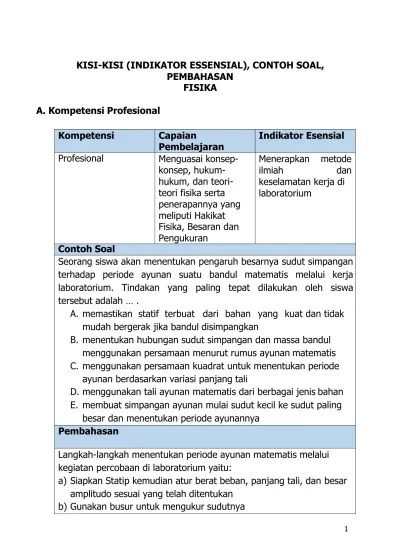 Download latihan soal seleksi kompetensi dasar skd cpns 2019d. Kisi Kisi Soal Tes Akhir Guru Pembelajar