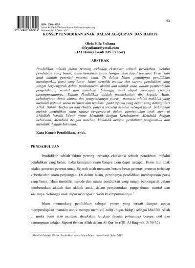 These organizations can help connect you with the resources you need and bring you up to date on research into the causes and treatments for als. Top Pdf Konsep Pendidikan Anak Dalam Al Qur An Dan Hadits 123dok Com