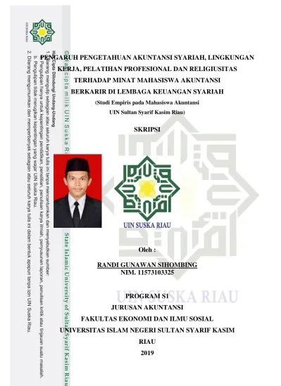 Studi kasus di bmt ugt sidogiri cabang sidodadi kota surabaya ). Top Pdf Pengaruh Pengetahuan Akuntansi Syariah Lingkungan Kerja Pelatihan Profesional Dan Religiusitas Terhadap Minat Mahasiswa Akuntansi Berkarir Di Lembaga Keuangan Syariah Studi Empiris Pada Mahasiswa Akuntansi Uin Sultan Syarif Kasim Riau